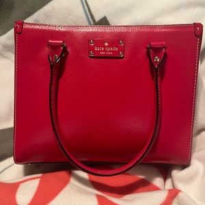 Beautiful red Kate Space bag